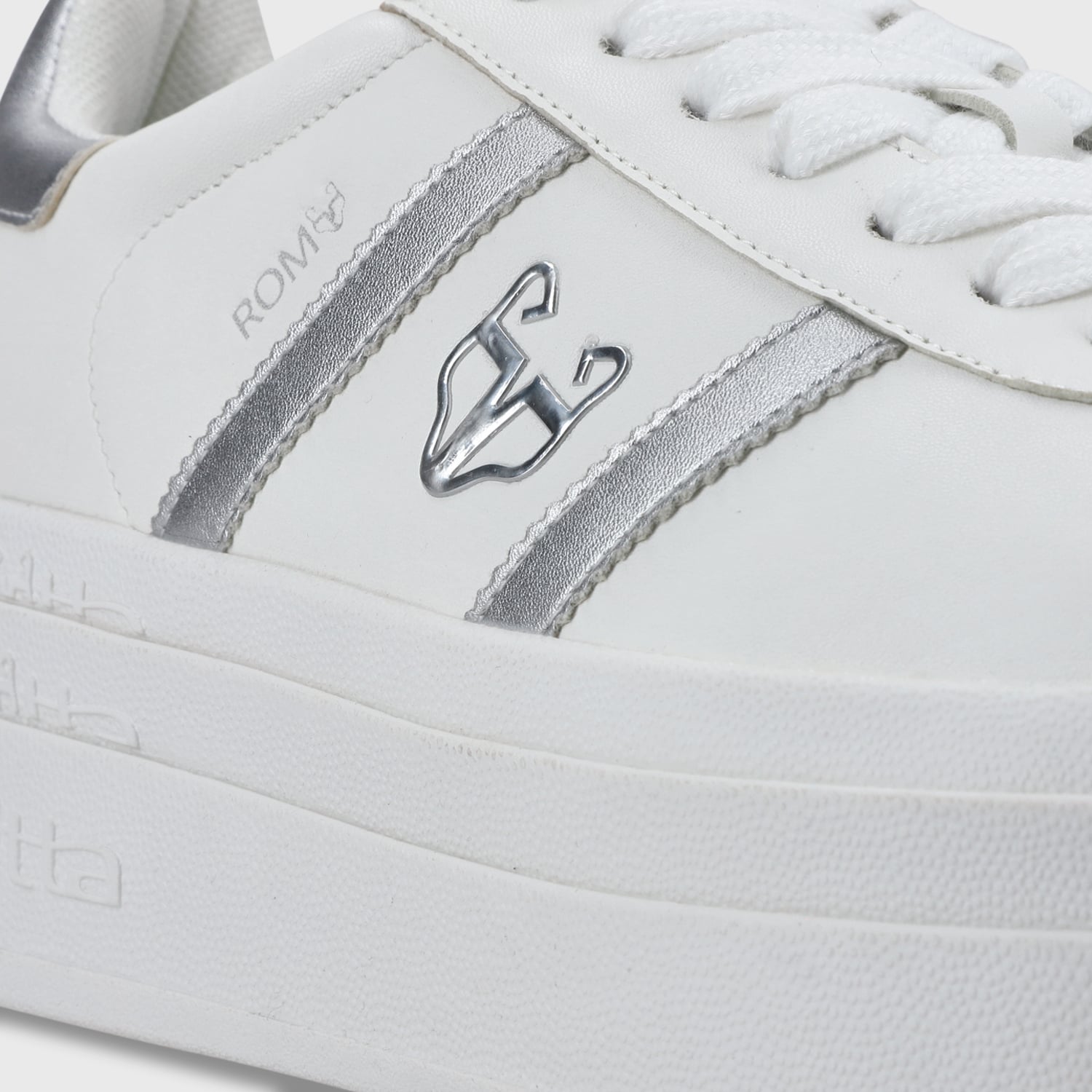 ZAPATILLA ROMA PLATAFORMA PLATEADA MUJER 53750 - 7