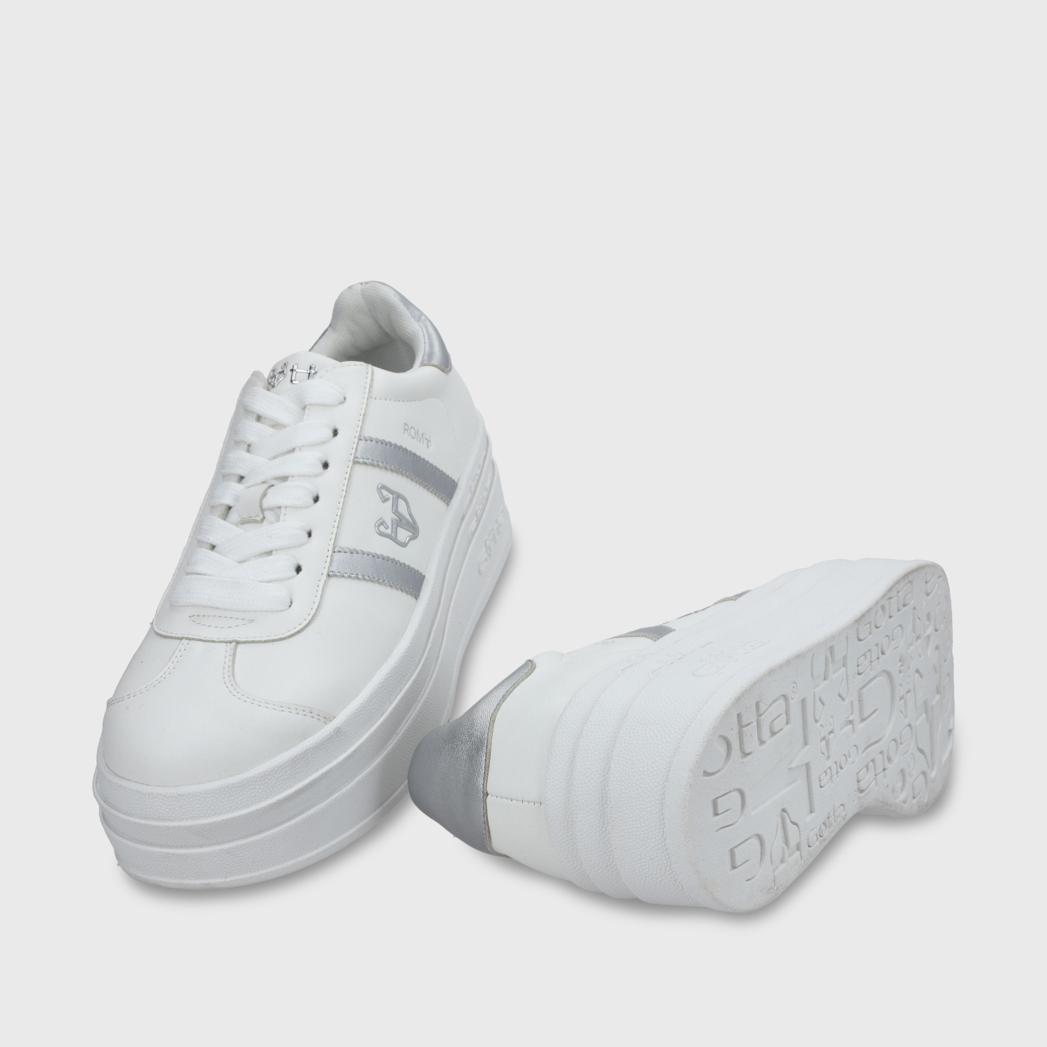 ZAPATILLA ROMA PLATAFORMA PLATEADA MUJER 53750 - 8