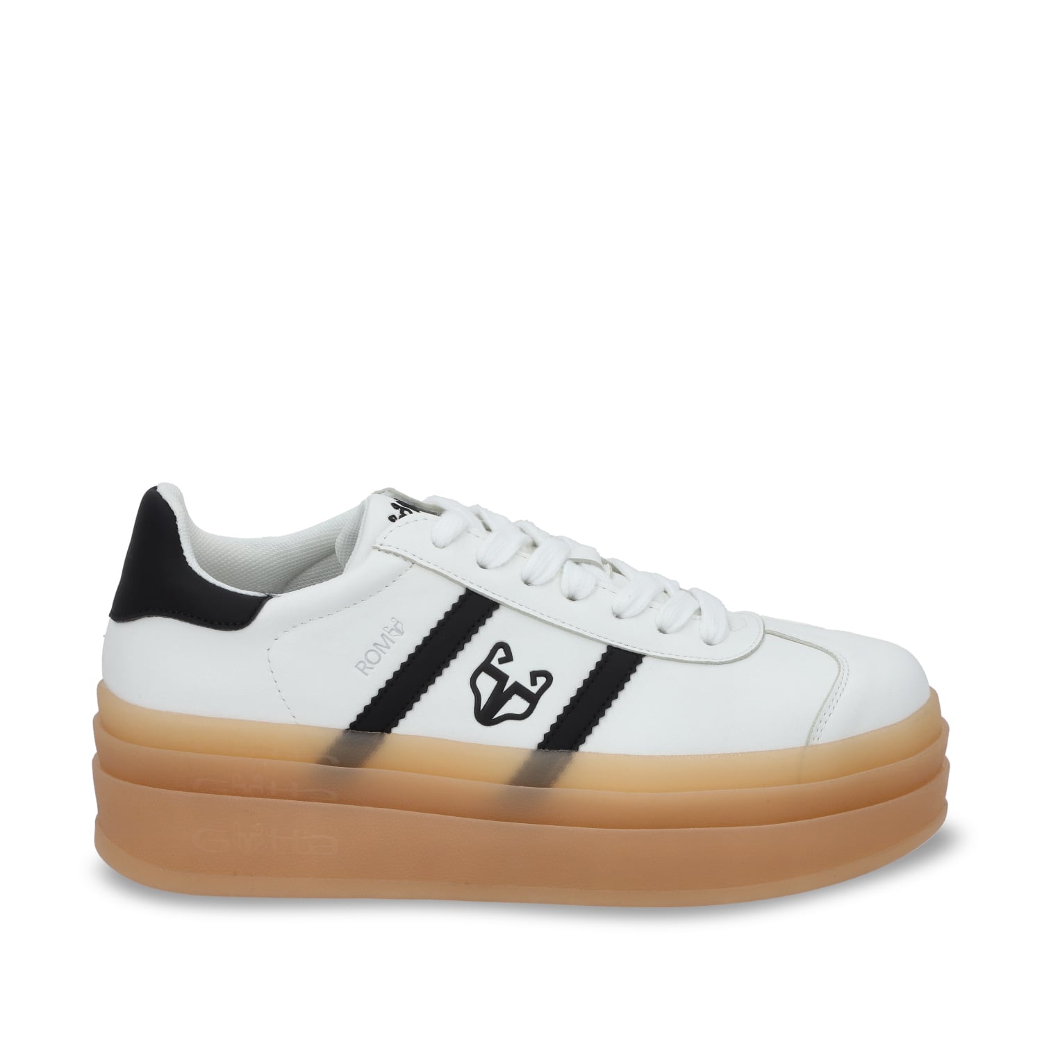 ZAPATILLA ROMA PLATAFORMA BLANCA MUJER 53750 - 1
