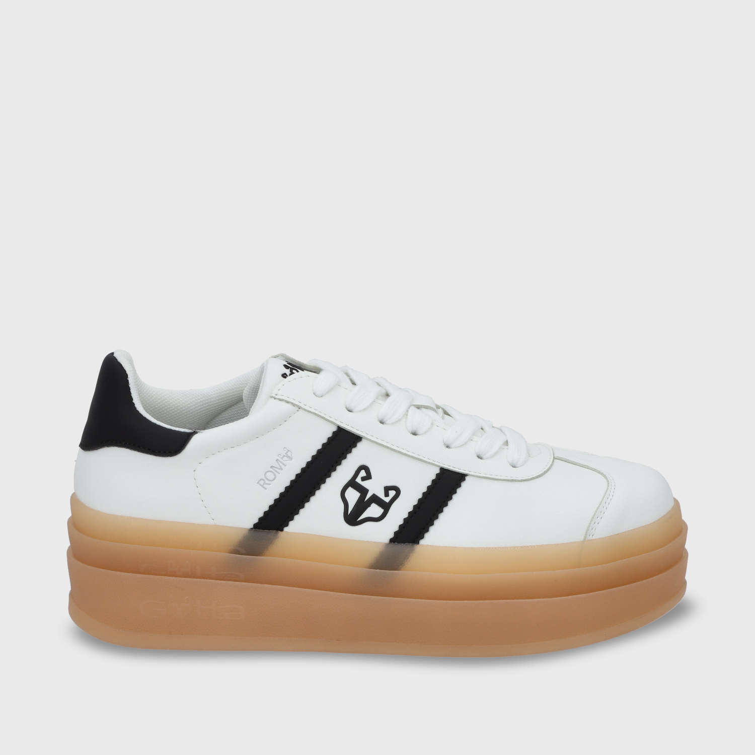 ZAPATILLA ROMA PLATAFORMA BLANCA MUJER 53750 - 2