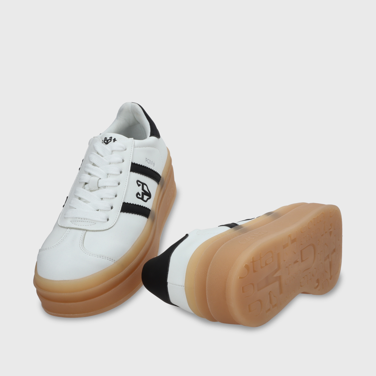 ZAPATILLA ROMA PLATAFORMA BLANCA MUJER 53750 - 8