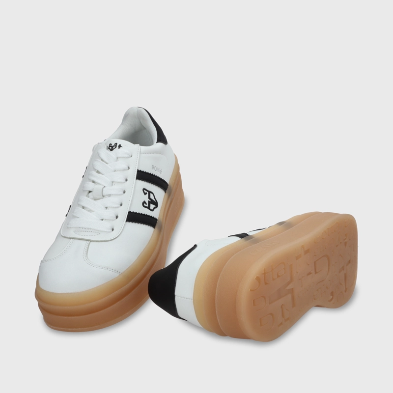 ZAPATILLA ROMA PLATAFORMA BLANCA MUJER 53750 - 8