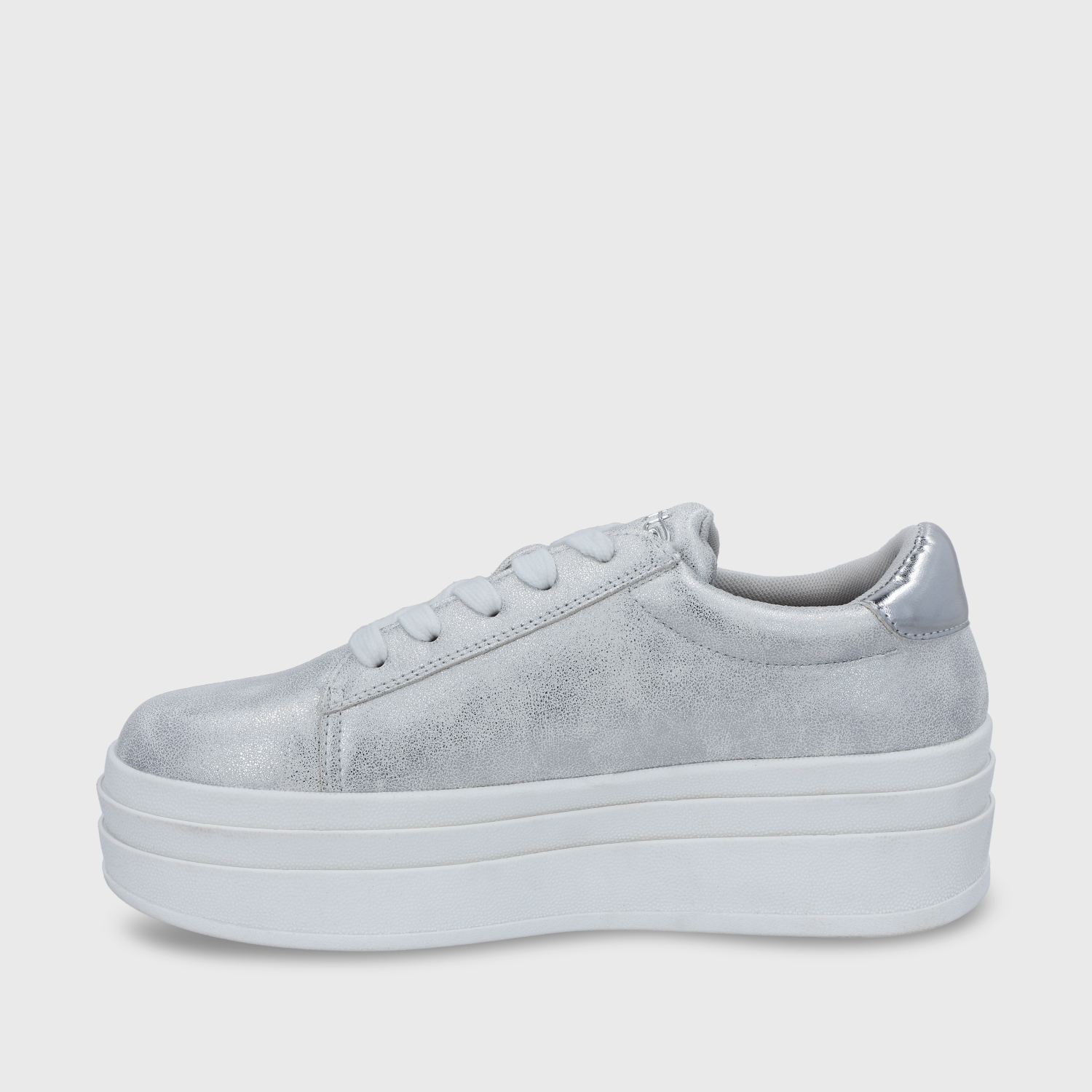 ZAPATILLA PLATAFORMA PLATEADA MUJER 53751 - 5