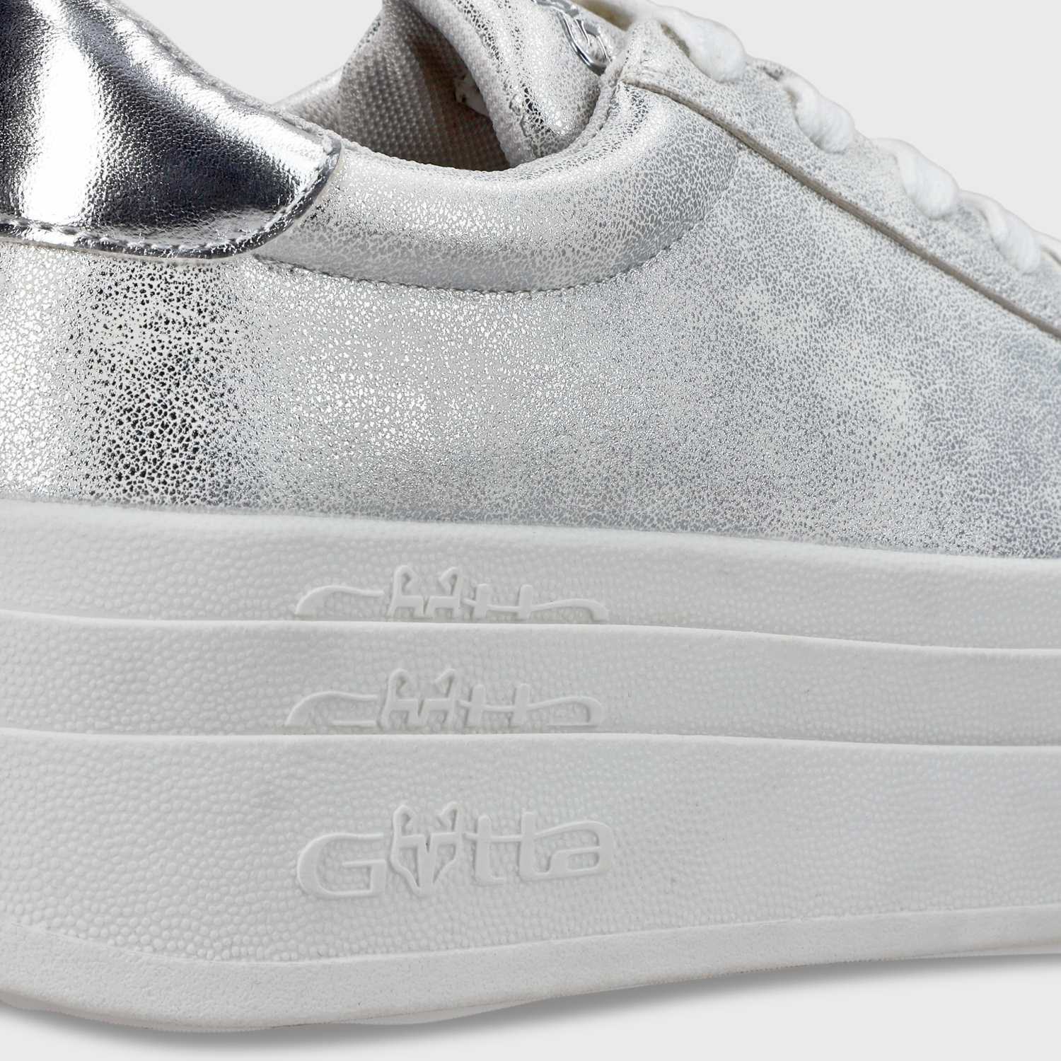 ZAPATILLA PLATAFORMA PLATEADA MUJER 53751 - 7