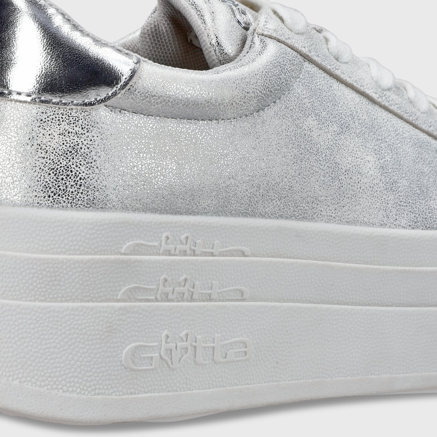 ZAPATILLA PLATAFORMA PLATEADA MUJER 53751 - 7