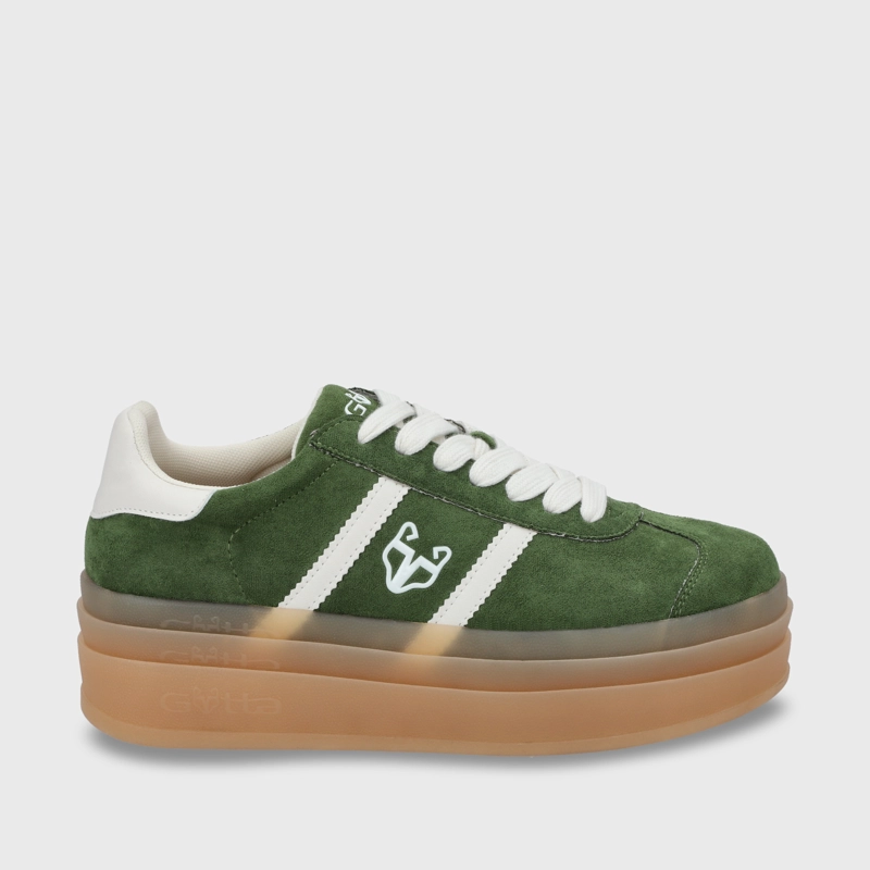 ZAPATILLA ROMA PLATAFORMA VERDE MUJER 53750 - 2