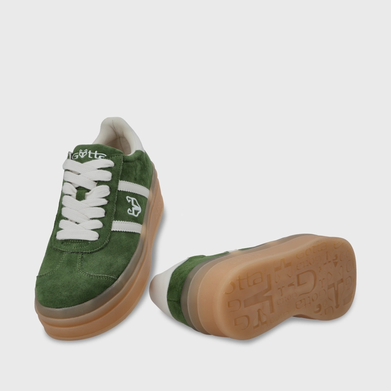 ZAPATILLA ROMA PLATAFORMA VERDE MUJER 53750 - 8