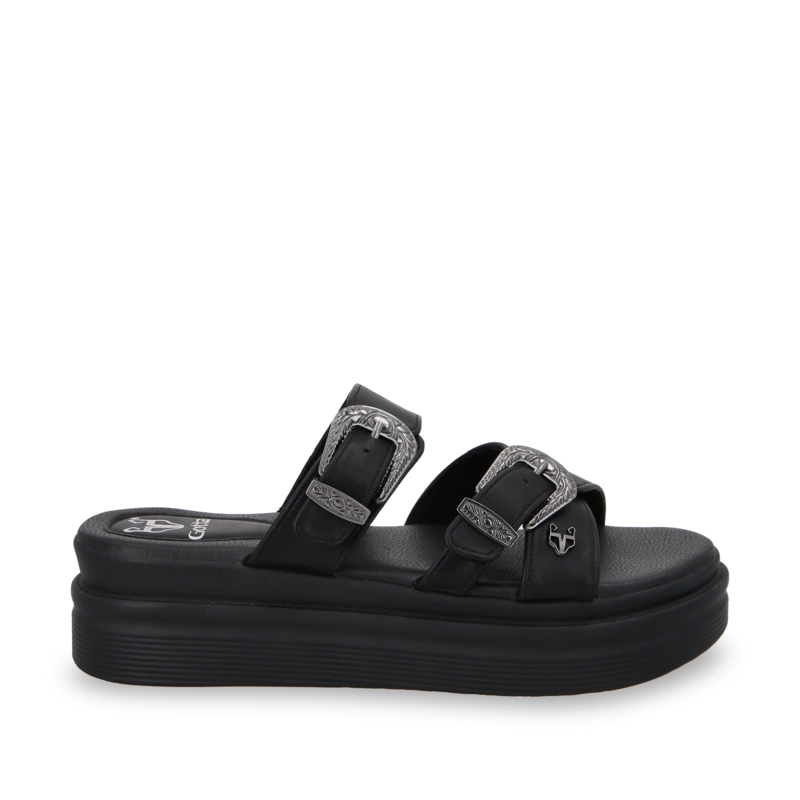 SANDALIA PLATAFORMA MUJER GOTTA NEGRO 43015 - 1