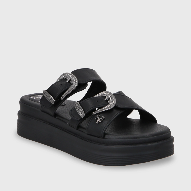 SANDALIA PLATAFORMA MUJER GOTTA NEGRO 43015 - 2