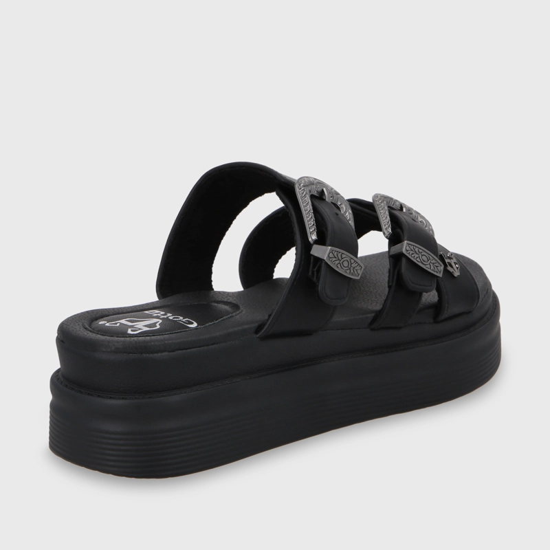 SANDALIA PLATAFORMA MUJER GOTTA NEGRO 43015 - 5