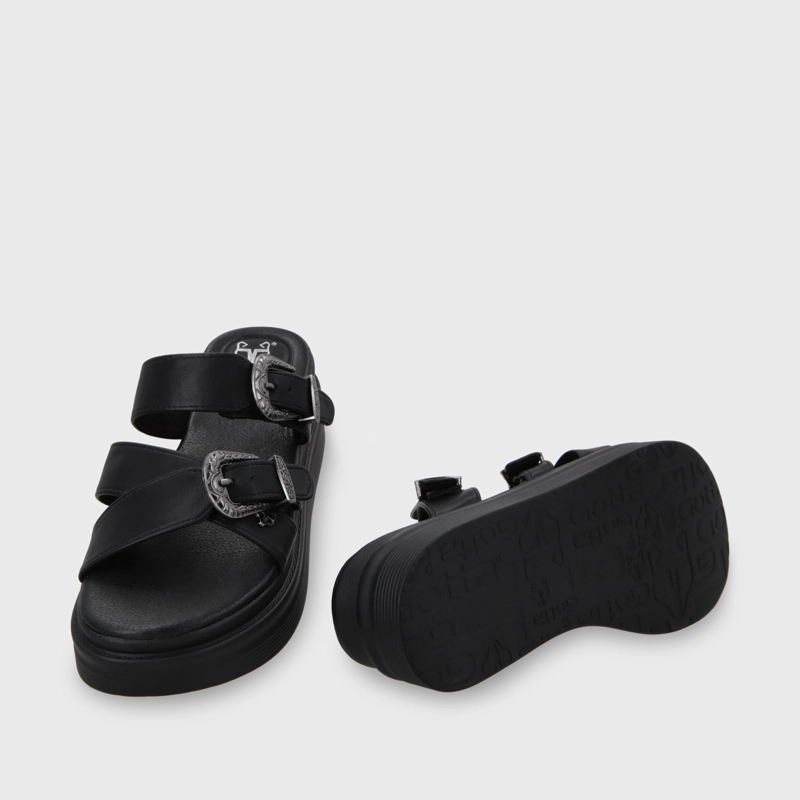 SANDALIA PLATAFORMA MUJER GOTTA NEGRO 43015 - 7