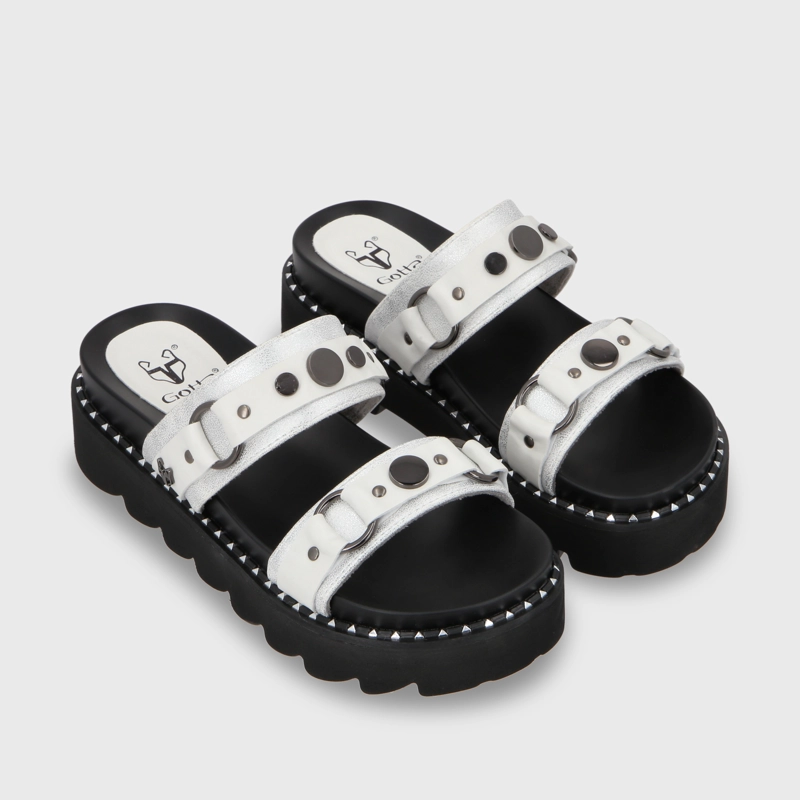 SANDALIA PLANO MUJER GOTTA BLANCO 1573B - 5