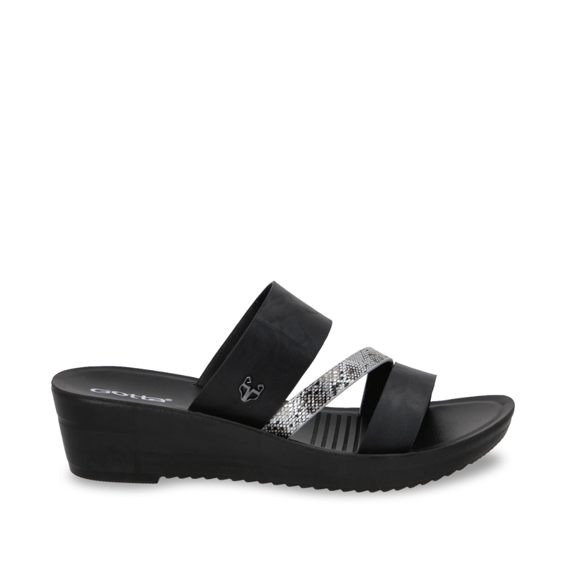 SANDALIA PLATAFORMA MUJER GOTTA NEGRO 13221 - 1