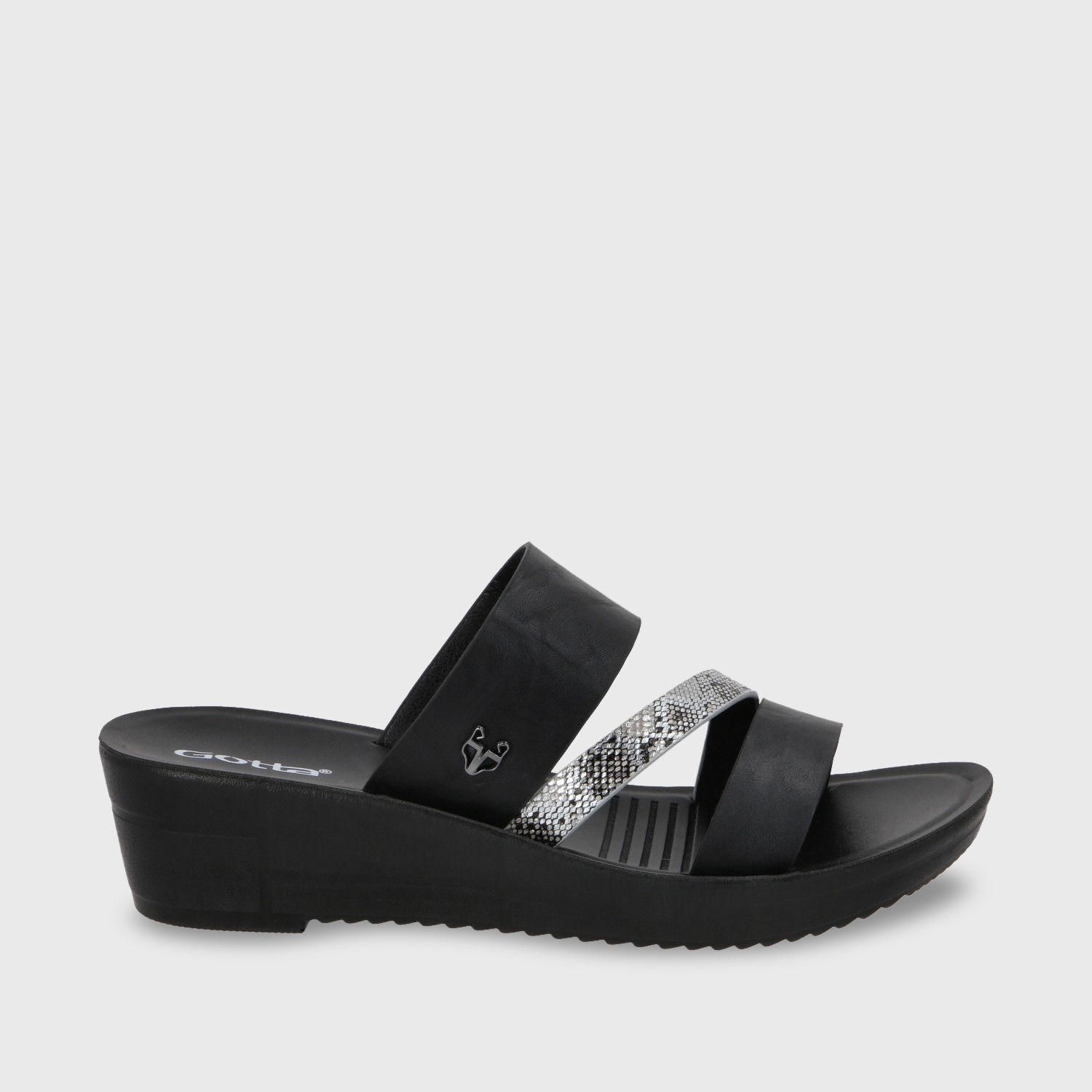 SANDALIA PLATAFORMA MUJER GOTTA NEGRO 13221 - 2