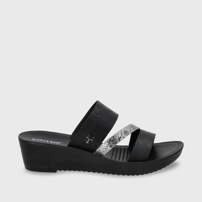 SANDALIA PLATAFORMA MUJER GOTTA NEGRO 13221 - 2