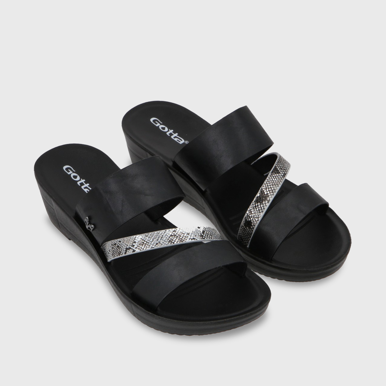 SANDALIA PLATAFORMA MUJER GOTTA NEGRO 13221 - 4