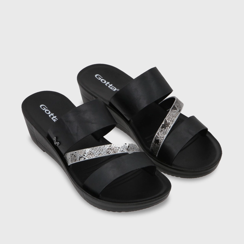 SANDALIA PLATAFORMA MUJER GOTTA NEGRO 13221 - 4
