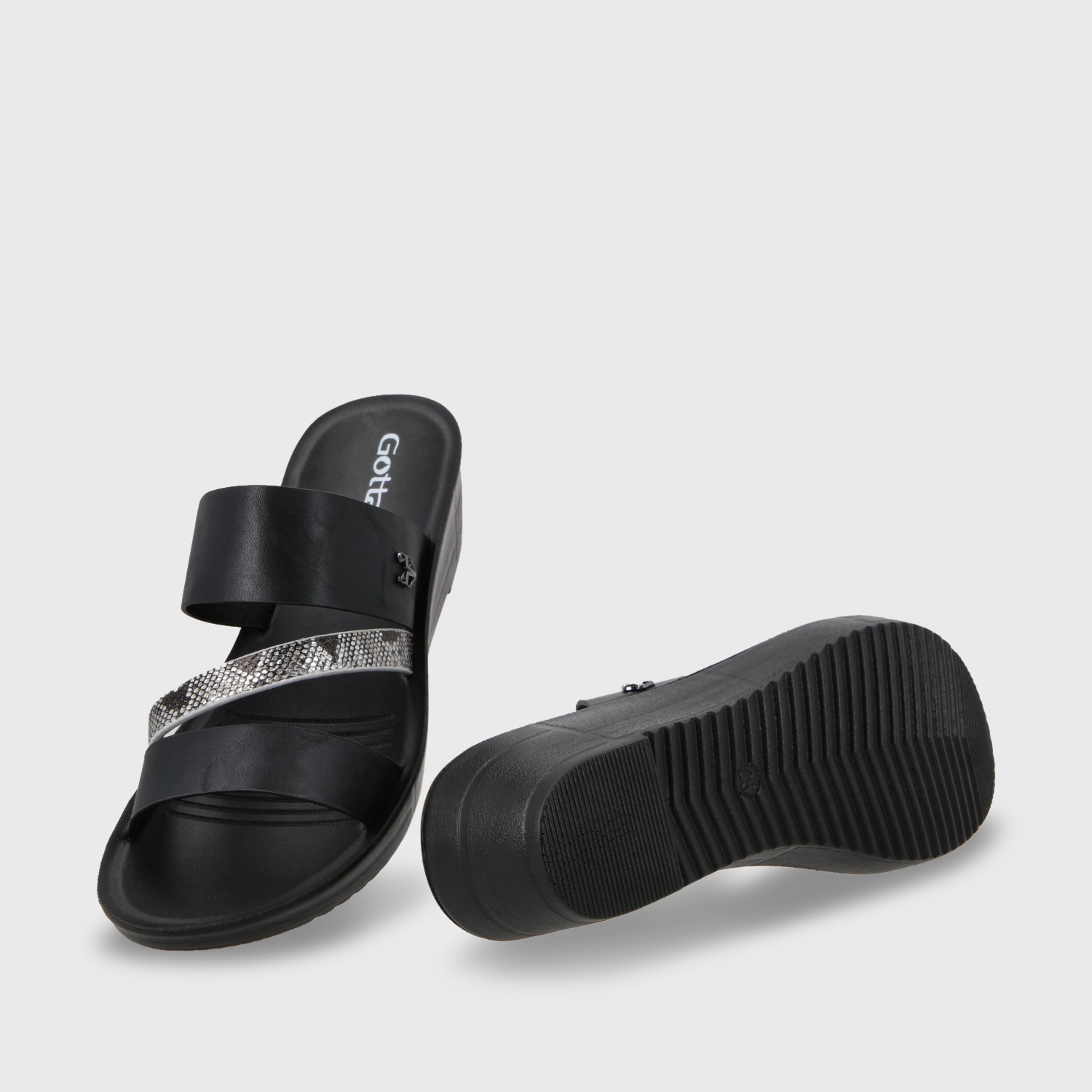 SANDALIA PLATAFORMA MUJER GOTTA NEGRO 13221 - 8