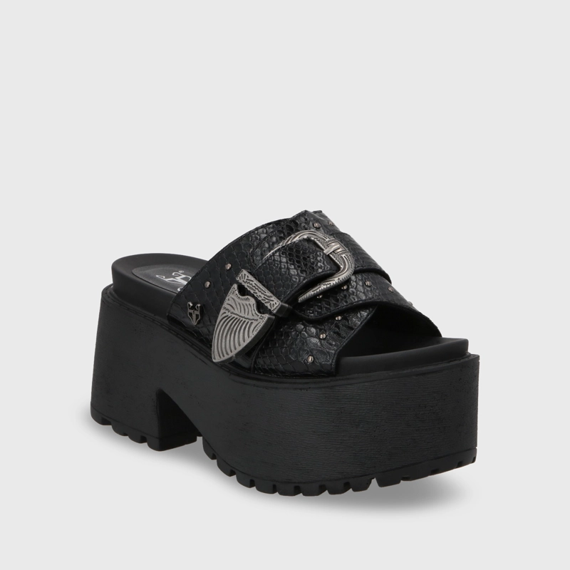 SANDALIA PLATAFORMA MUJER GOTTA NEGRO 1567D - 2