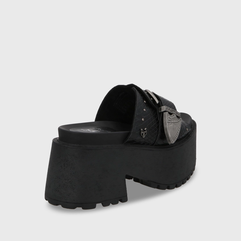 SANDALIA PLATAFORMA MUJER GOTTA NEGRO 1567D - 5