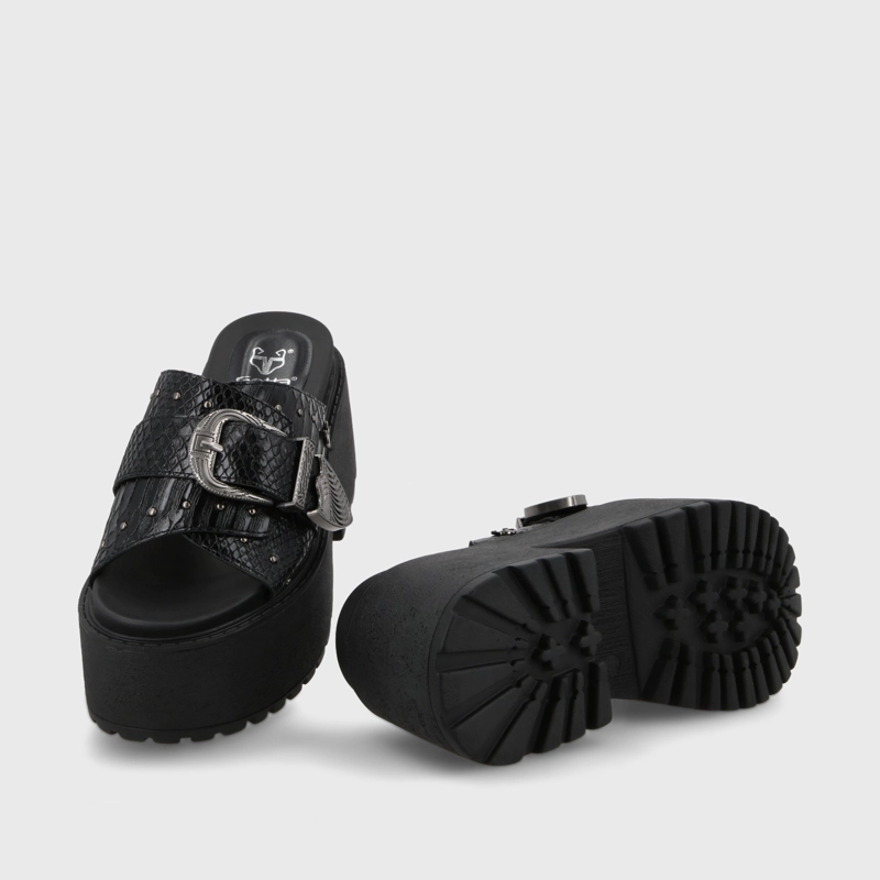 SANDALIA PLATAFORMA MUJER GOTTA NEGRO 1567D - 7