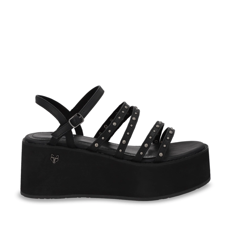 SANDALIA PLATAFORMA NEGRA MUJER GOTTA 15629 - 1