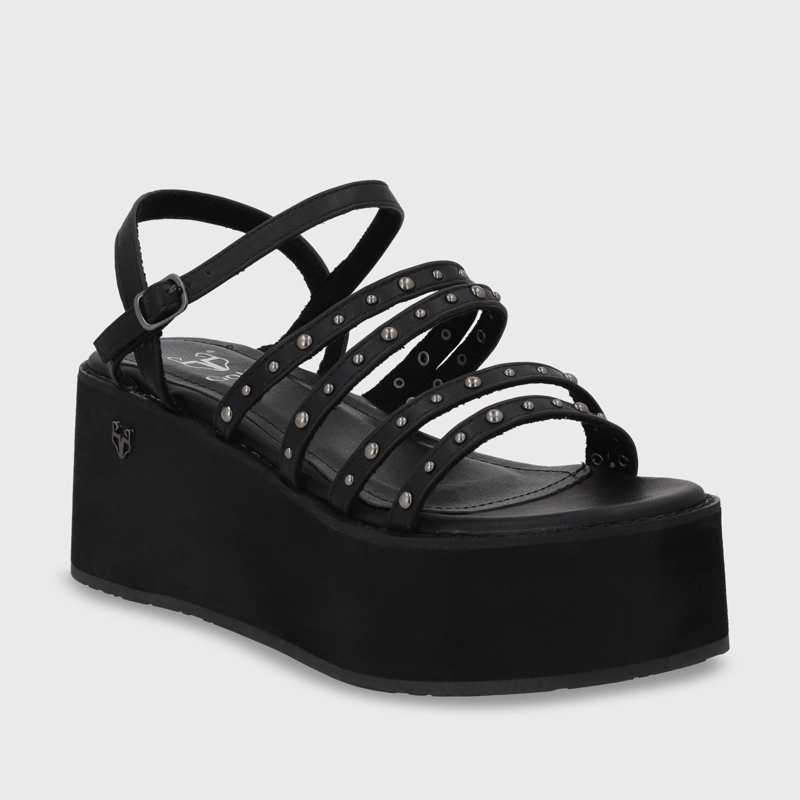 SANDALIA PLATAFORMA NEGRA MUJER GOTTA 15629 - 2