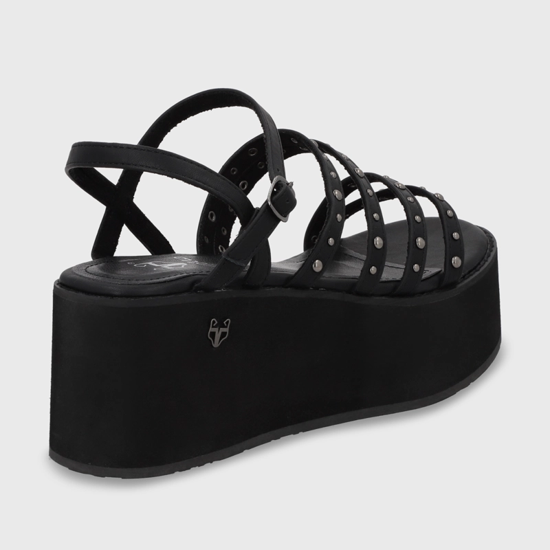 SANDALIA PLATAFORMA NEGRA MUJER GOTTA 15629 - 5