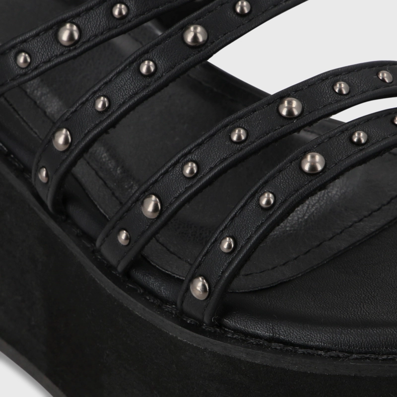 SANDALIA PLATAFORMA NEGRA MUJER GOTTA 15629 - 6