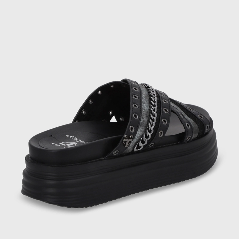 SANDALIA PLATAFORMA MUJER GOTTA NEGRO 1571B - 5