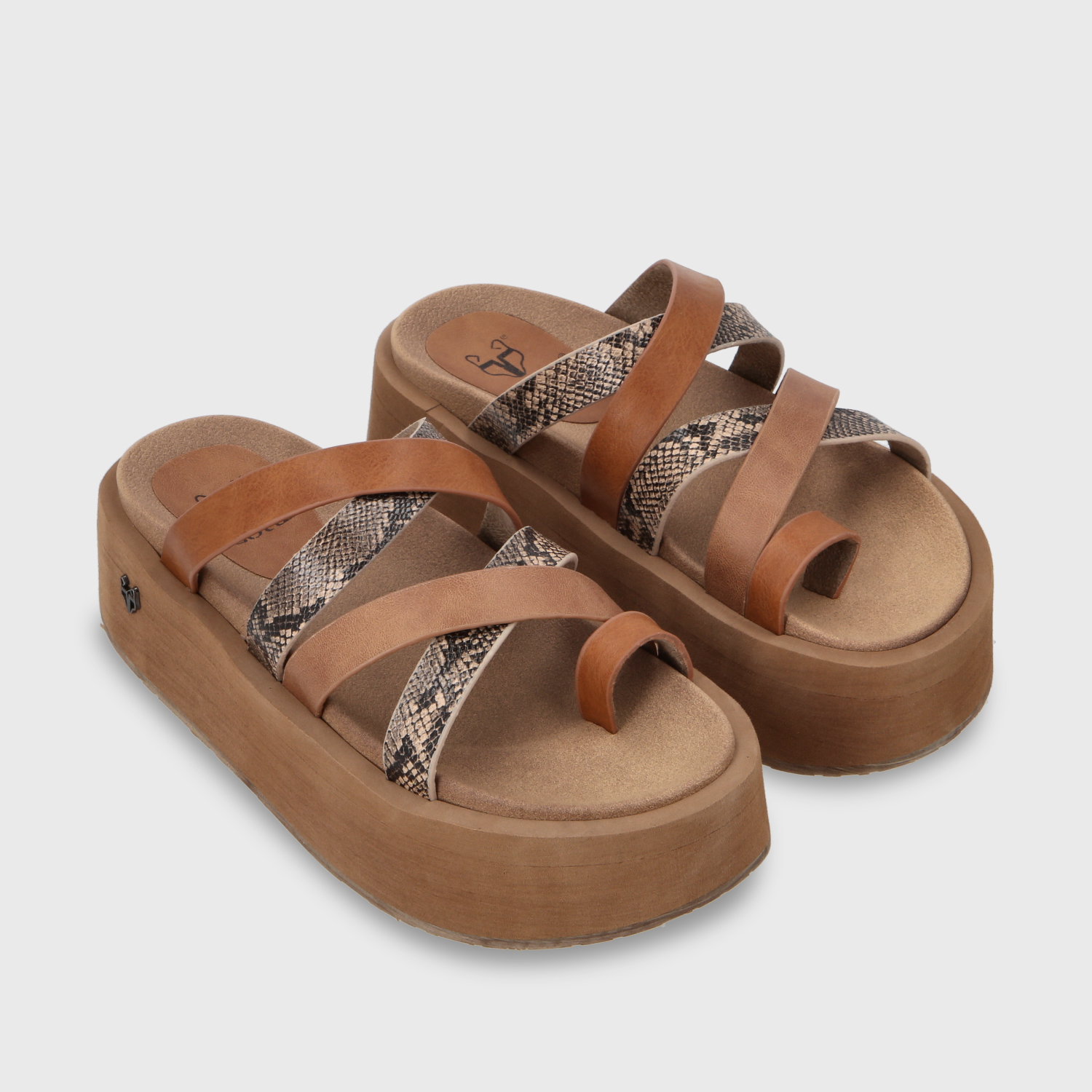 SANDALIA PLATAFORMA MUJER GOTTA BEIGE 55940 - 4