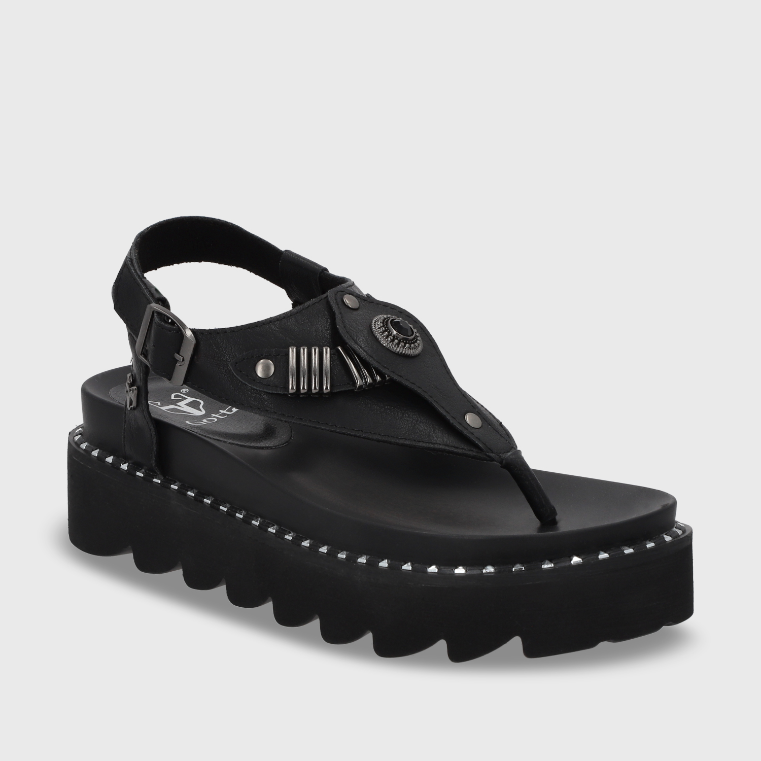 SANDALIA PLANA MUJER GOTTA NEGRA 1573F - 3