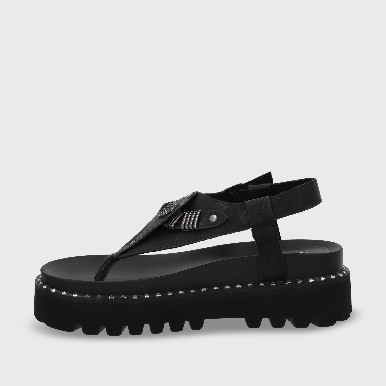 SANDALIA PLANA MUJER GOTTA NEGRA 1573F - 5