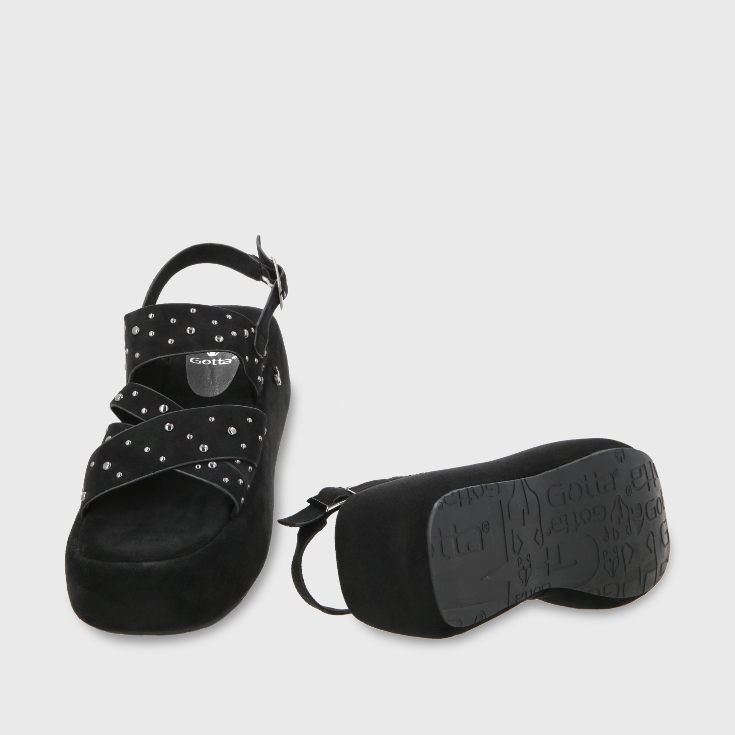 SANDALIA PLATAFORMA MUJER GOTTA NEGRO 55962 - 7
