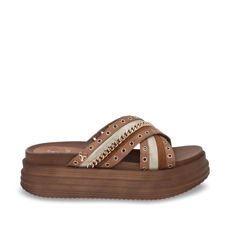 SANDALIA PLATAFORMA MUJER GOTTA CAMEL 1571B - 1