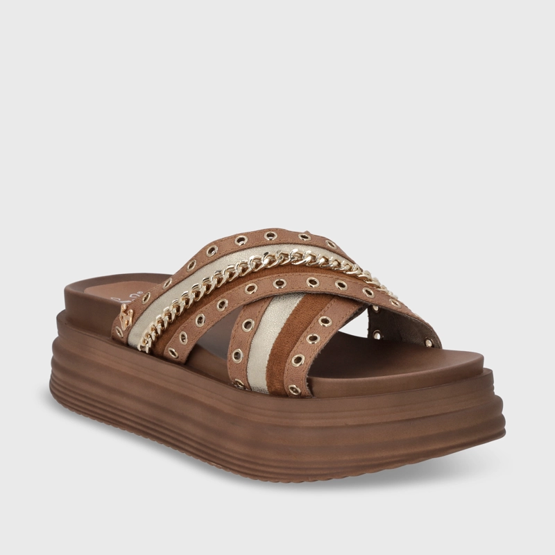 SANDALIA PLATAFORMA MUJER GOTTA CAMEL 1571B - 2