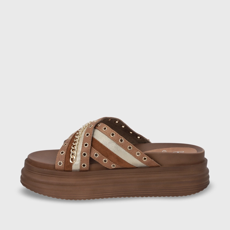 SANDALIA PLATAFORMA MUJER GOTTA CAMEL 1571B - 4
