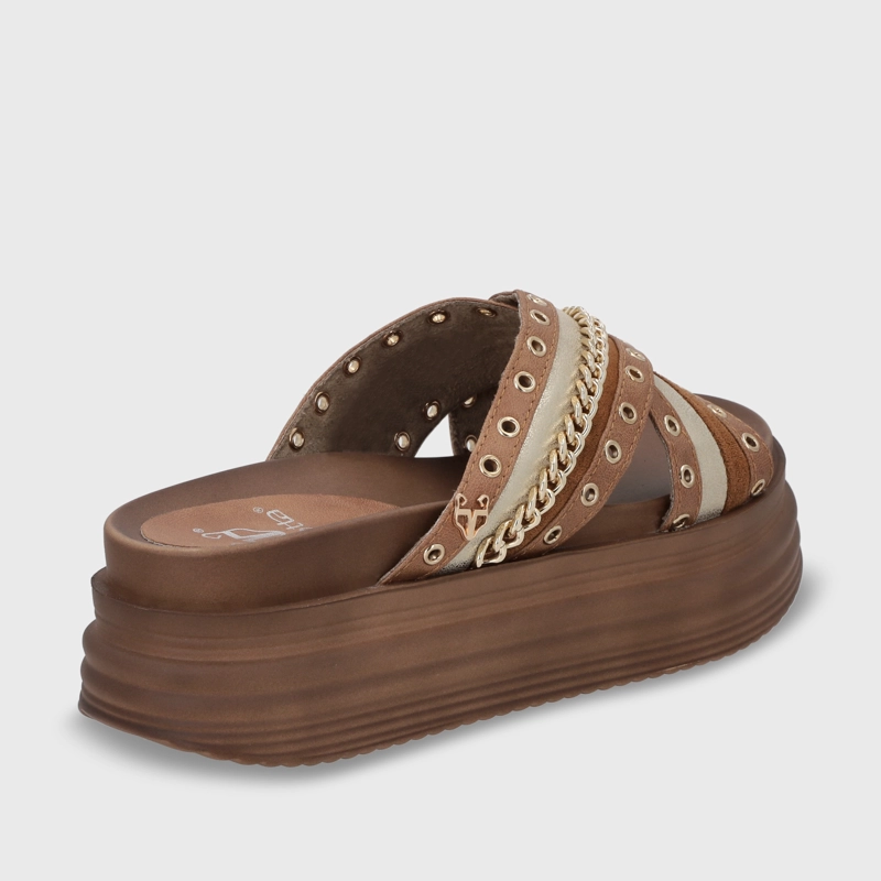 SANDALIA PLATAFORMA MUJER GOTTA CAMEL 1571B - 5