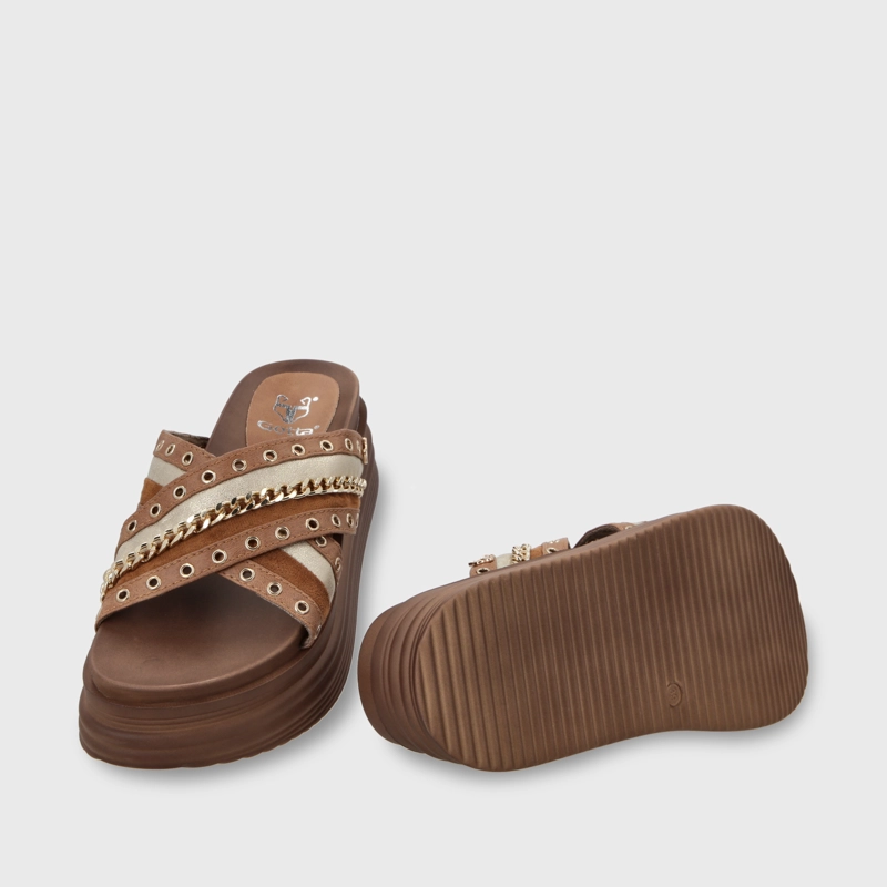 SANDALIA PLATAFORMA MUJER GOTTA CAMEL 1571B - 7