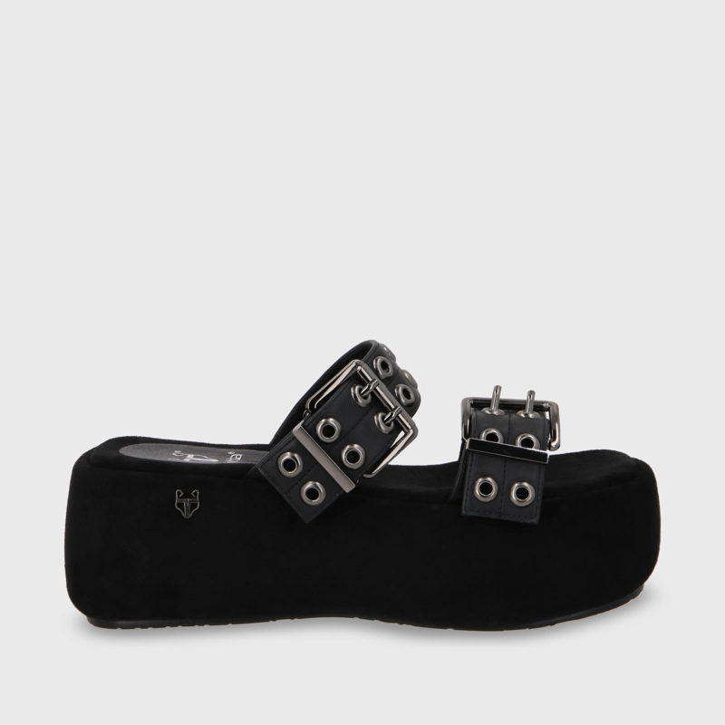 SANDALIA PLATAFORMA MUJER GOTTA NEGRO 55961 - 2