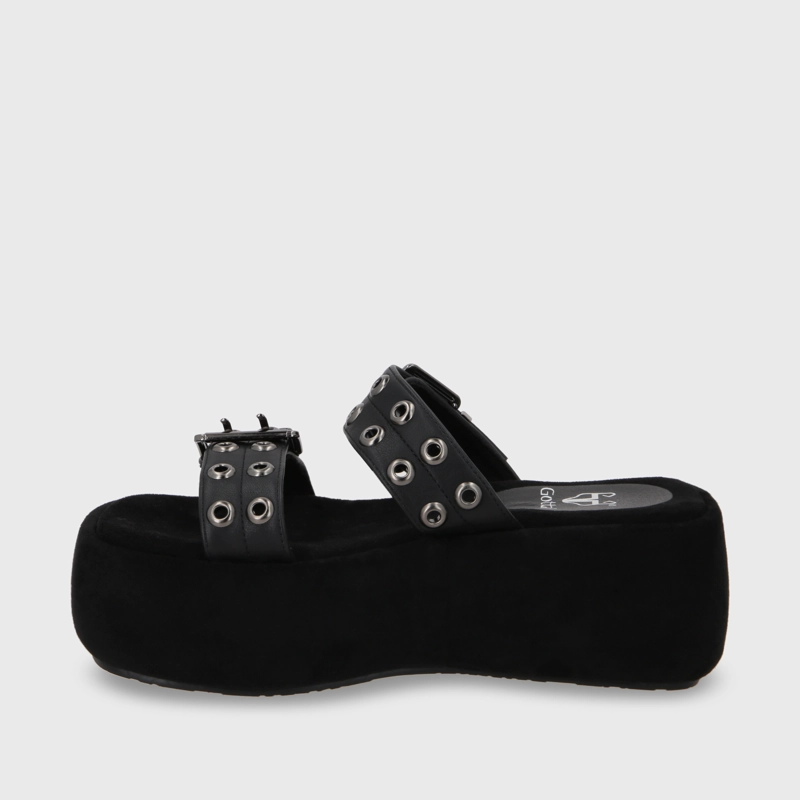 SANDALIA PLATAFORMA MUJER GOTTA NEGRO 55961 - 5