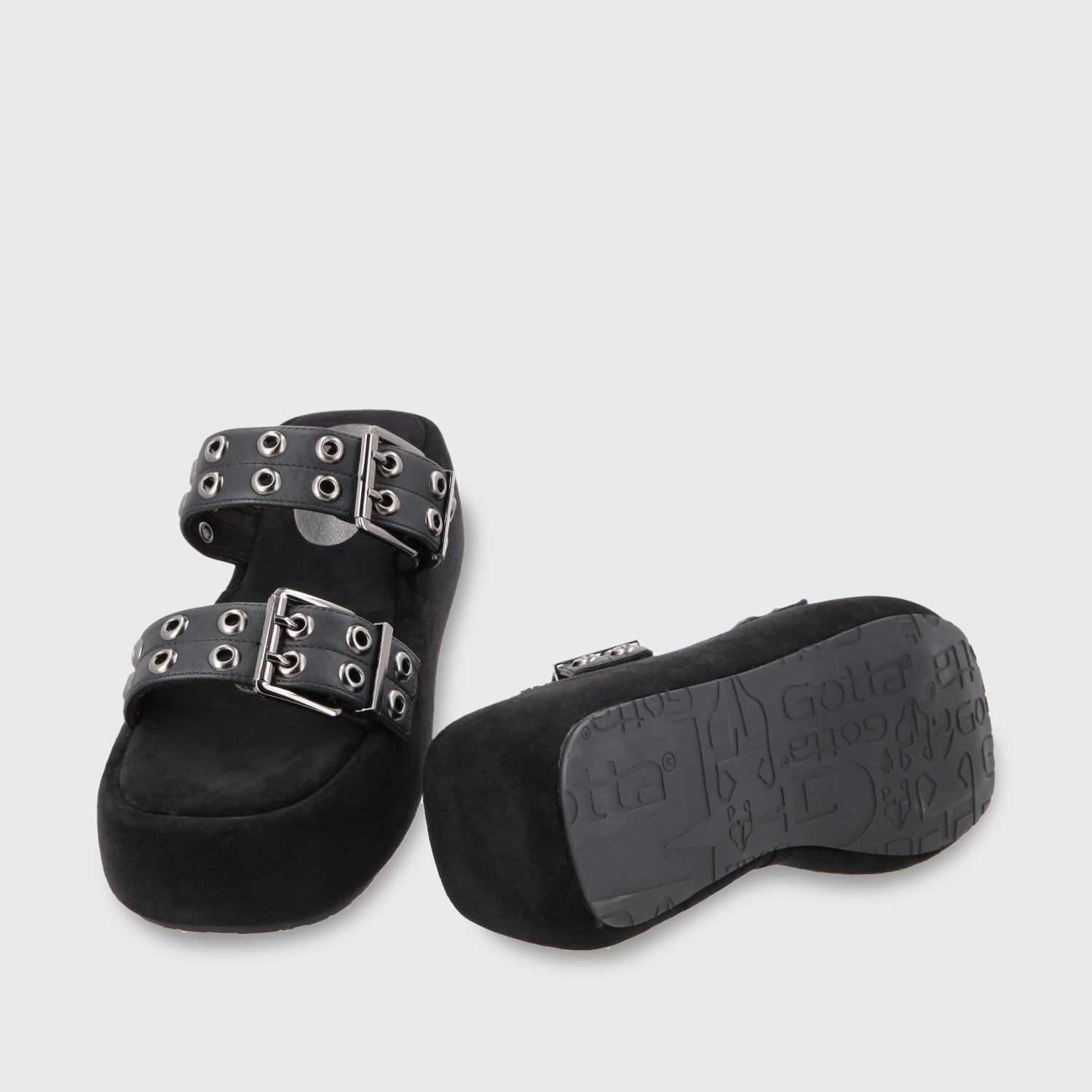SANDALIA PLATAFORMA MUJER GOTTA NEGRO 55961 - 8