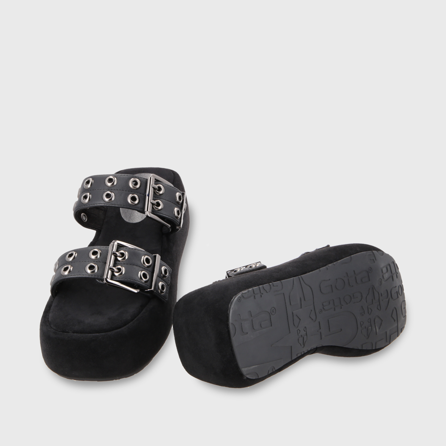 SANDALIA PLATAFORMA MUJER GOTTA NEGRO 55961 - 8