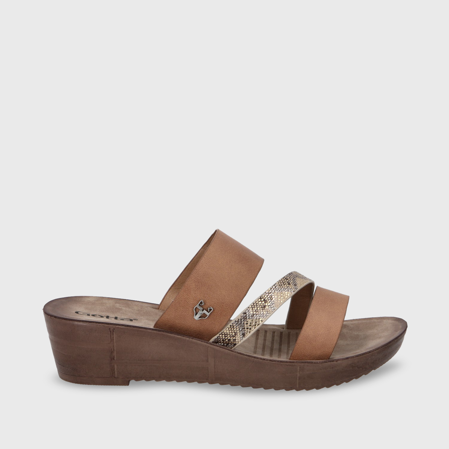 SANDALIA PLATAFORMA MUJER GOTTA DORADO 13221 - 2