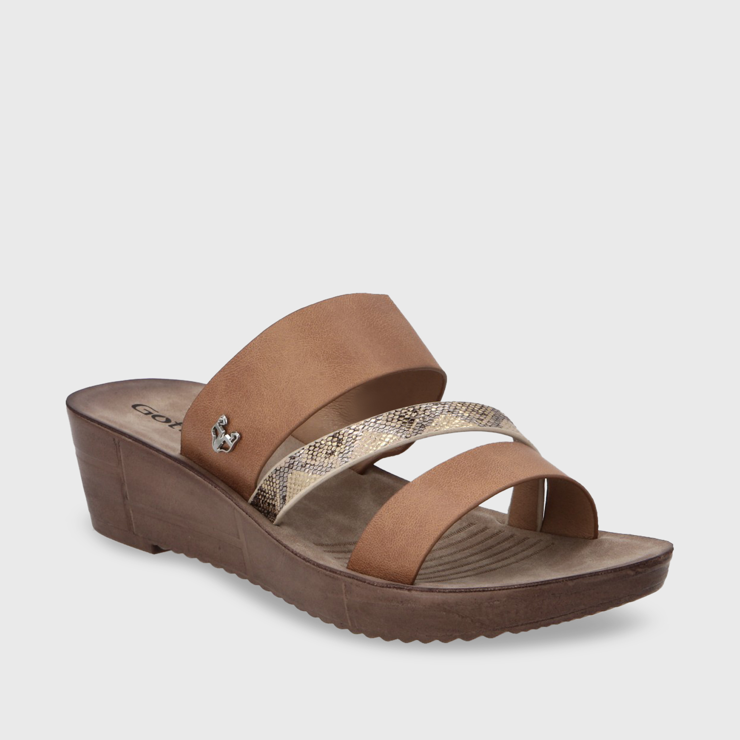 SANDALIA PLATAFORMA MUJER GOTTA DORADO 13221 - 3