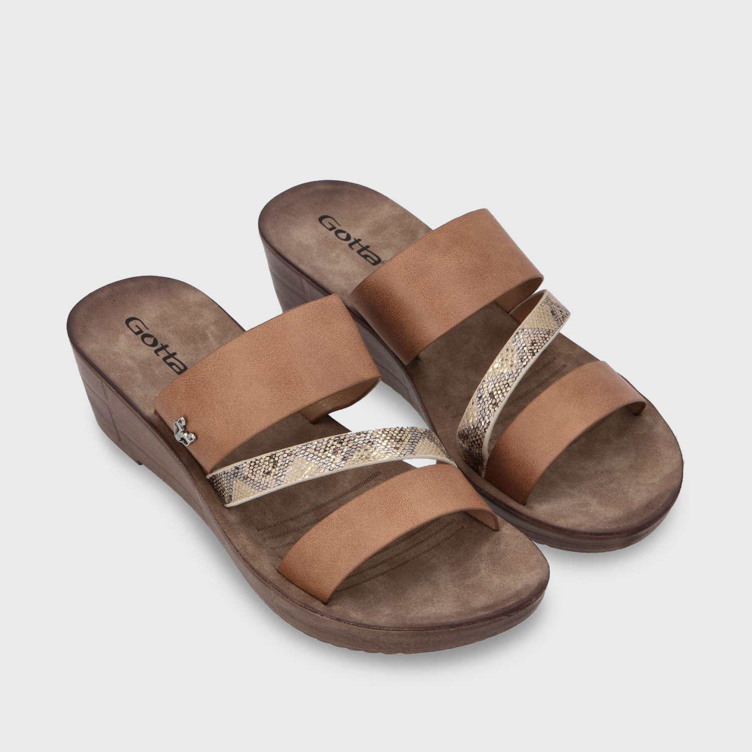 SANDALIA PLATAFORMA MUJER GOTTA DORADO 13221 - 4