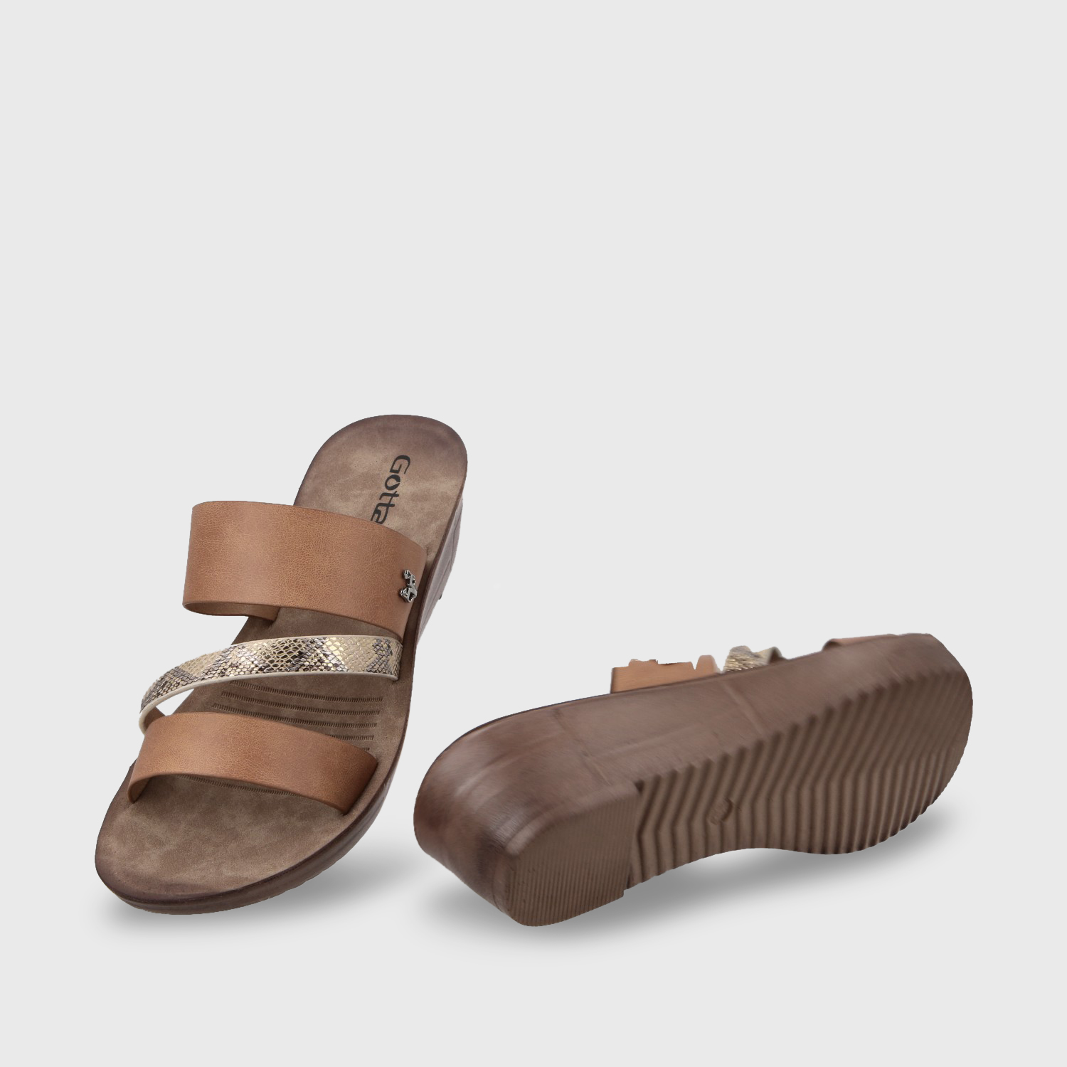 SANDALIA PLATAFORMA MUJER GOTTA DORADO 13221 - 8
