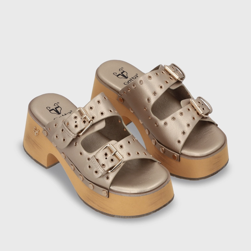 SANDALIA PLATAFORMA MUJER GOTTA ORO 35266 - 3