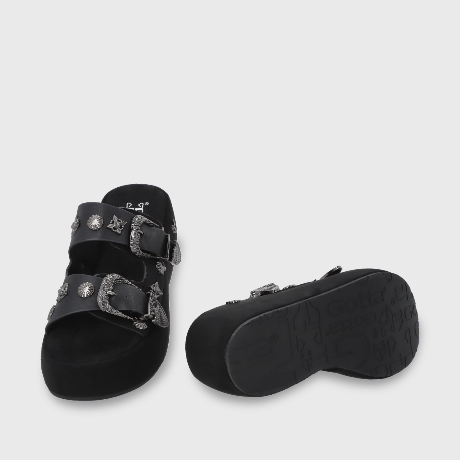 SANDALIA PLATAFORMA NEGRA MUJER GOTTA 45825 - 7