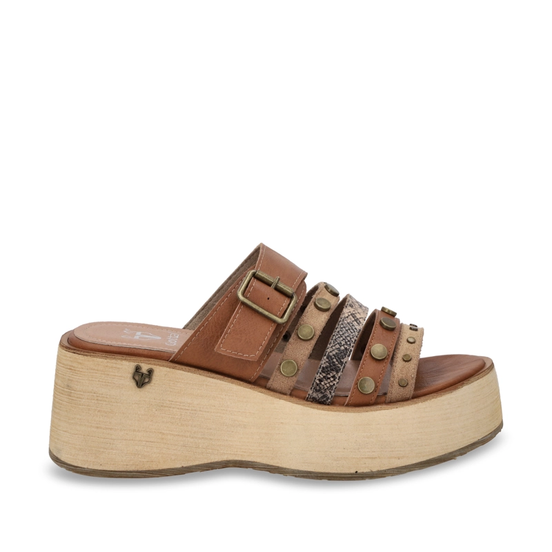 SANDALIA PLATAFORMA MUJER GOTTA BEIGE 45841 - 1